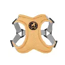 gooby-memory-foam-step-in-harness-yellow-front-view-1024x1024px.webp