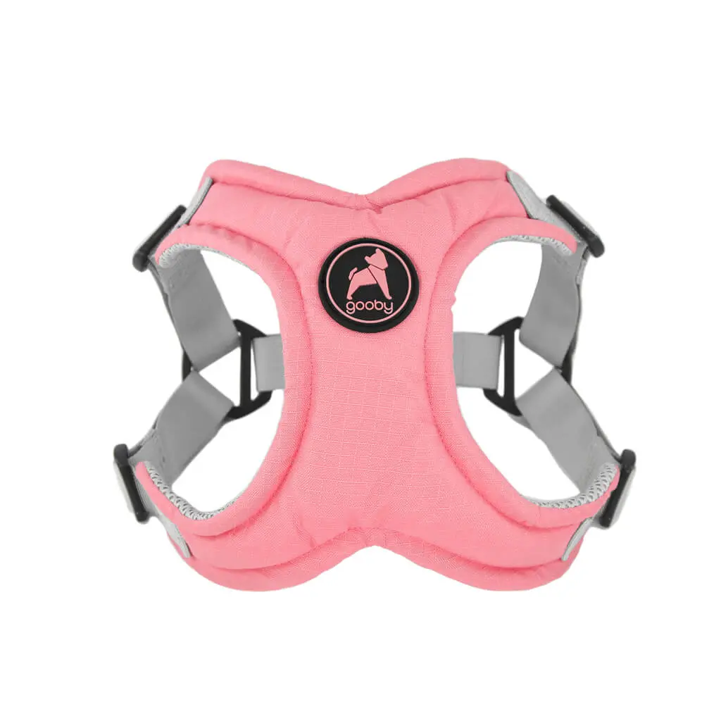 gooby-memory-foam-step-in-harness-pink-front-view-1024x1024px.webp